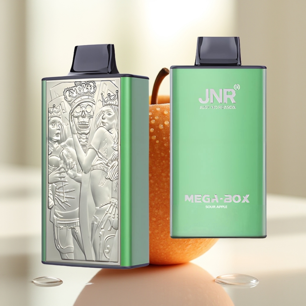 JNR Mega Box 25000 Puffs Manzana Ácida 30ml Dual Mesh
