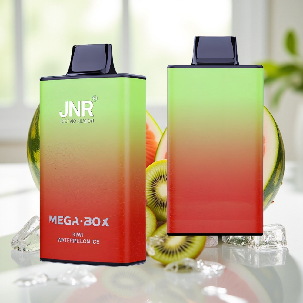 JNR Mega Box 25000 Puffs Sabor Kiwi Sandía Helada 30ml Dual Mesh Coil