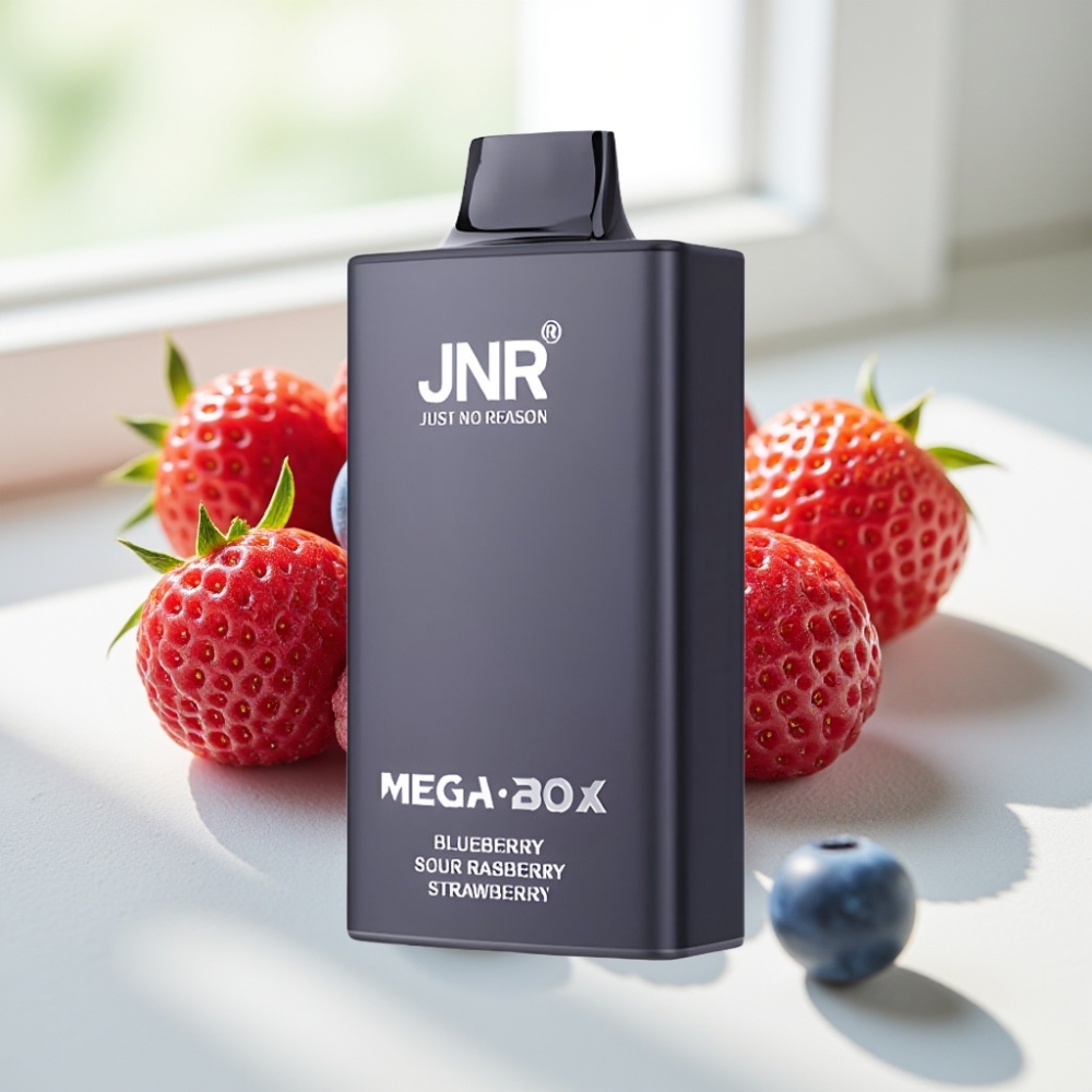 JNR Mega Box Disposable Vape 25000 Puffs Sabor Arándano Frambuesa Ácida Fresa