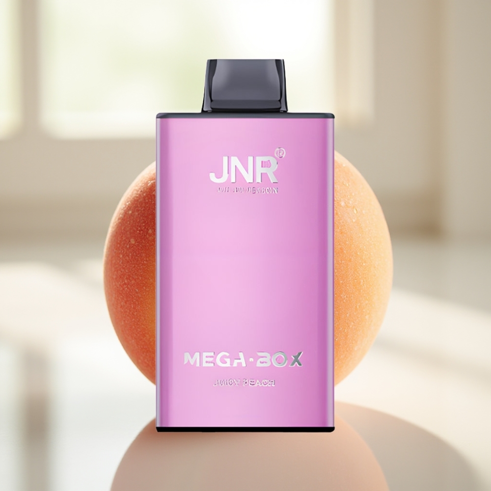 JNR Mega Box Duradero 25000 Puffs y Carga Rápida Type-C Melocotón Jugoso