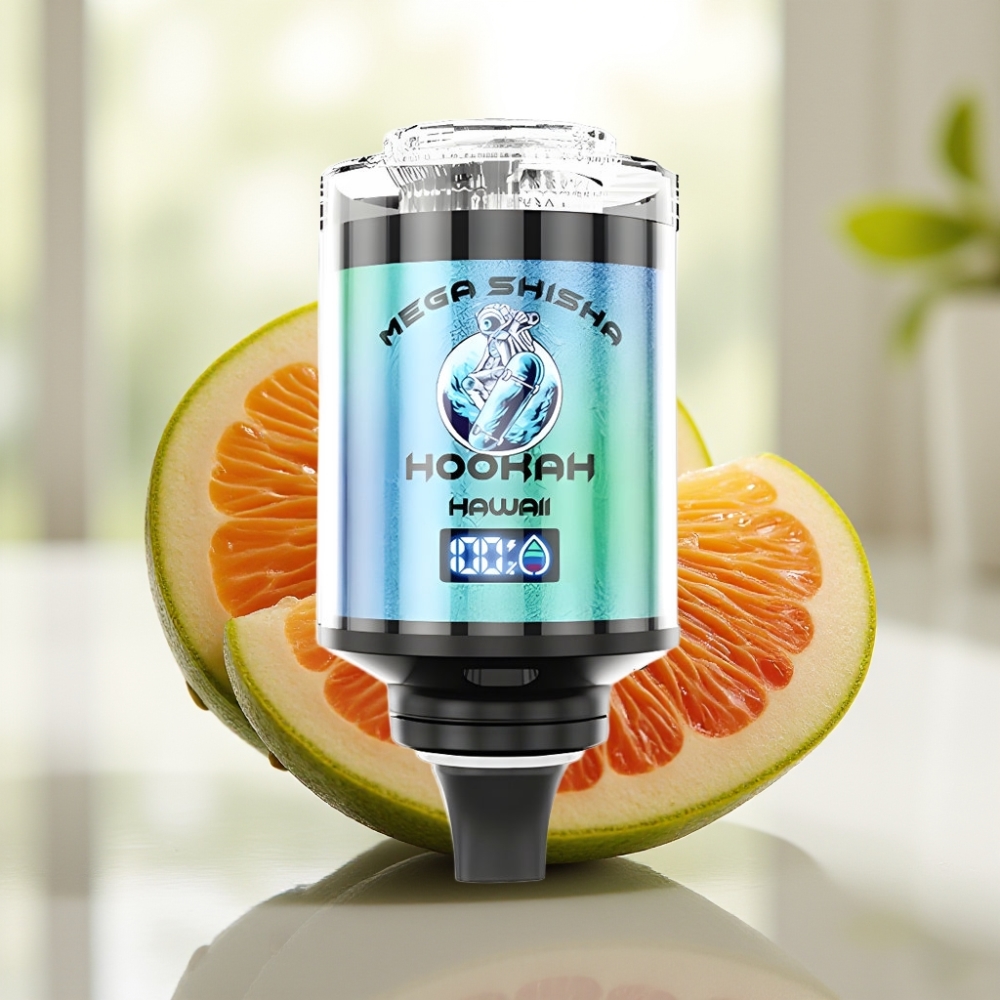 JNR Mega Shisha Hookah Desktop Compatibility Hawaii 100K 60ml Pantalla Inteligente