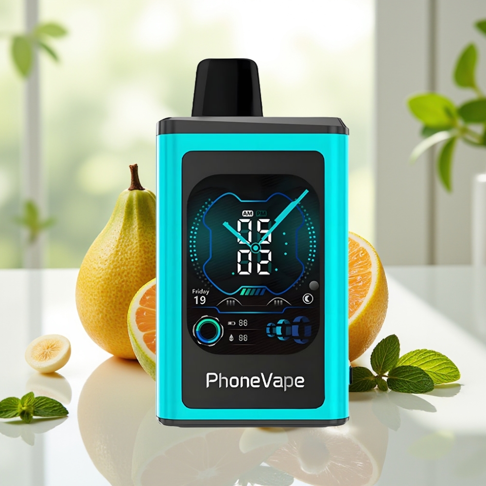 JNR PhoneVape 30000 caladas Vape Desechable Menta de Miami con Batería Recargable 850mAh y Modo Turbo