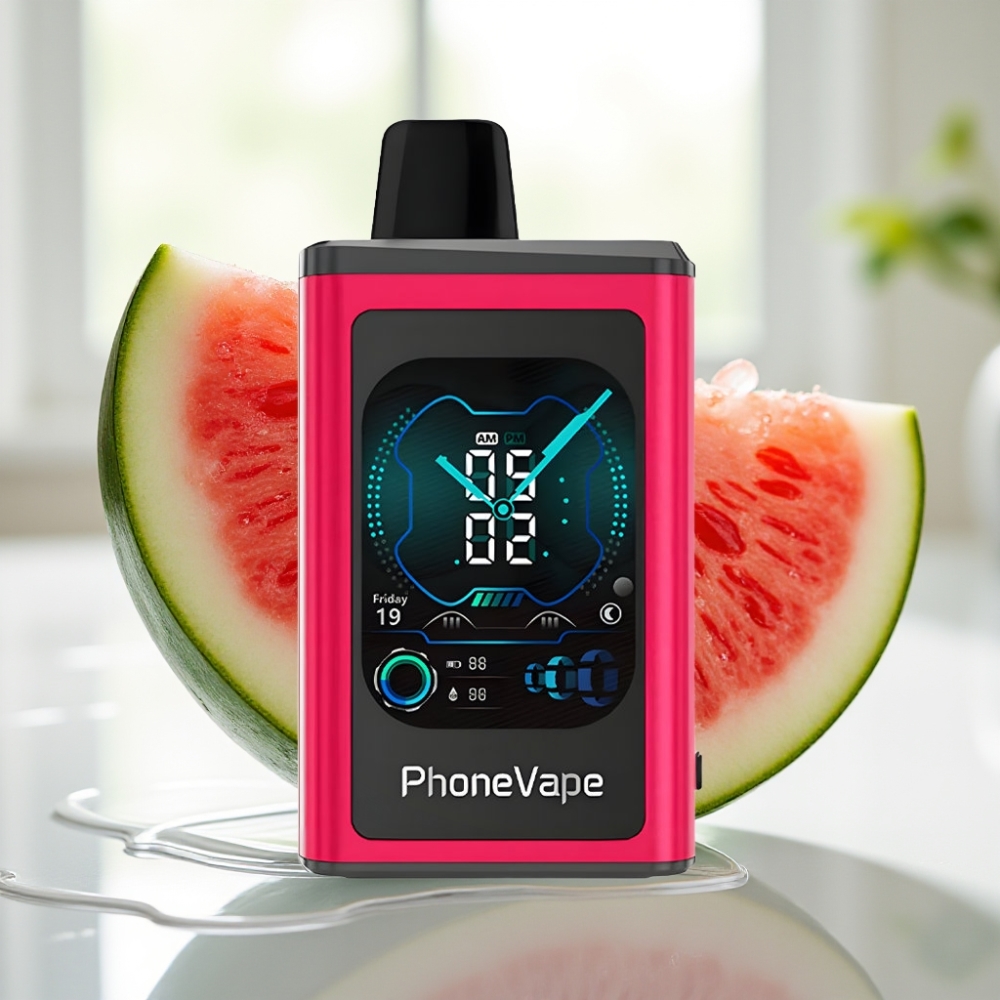 JNR PhoneVape 30000 puffs Disposable Vape Sandía Helada con Pantalla Completa y Batería Recargable 850mAh
