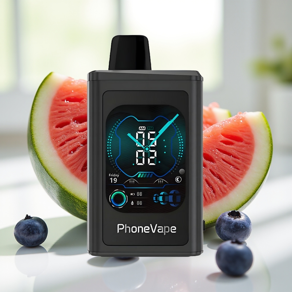 JNR PhoneVape Disposable Vape 30000 puffs Arándano Sandía App Controlled Turbo Mode