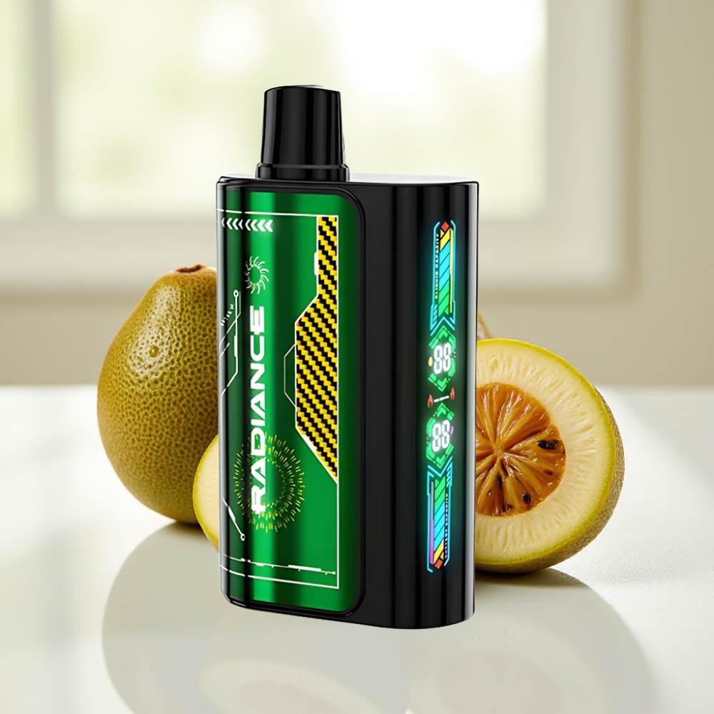 JNR Radiance 31000 Puffs Disposable Vape Maracuyá Kiwi con Pantalla Animada Inteligente