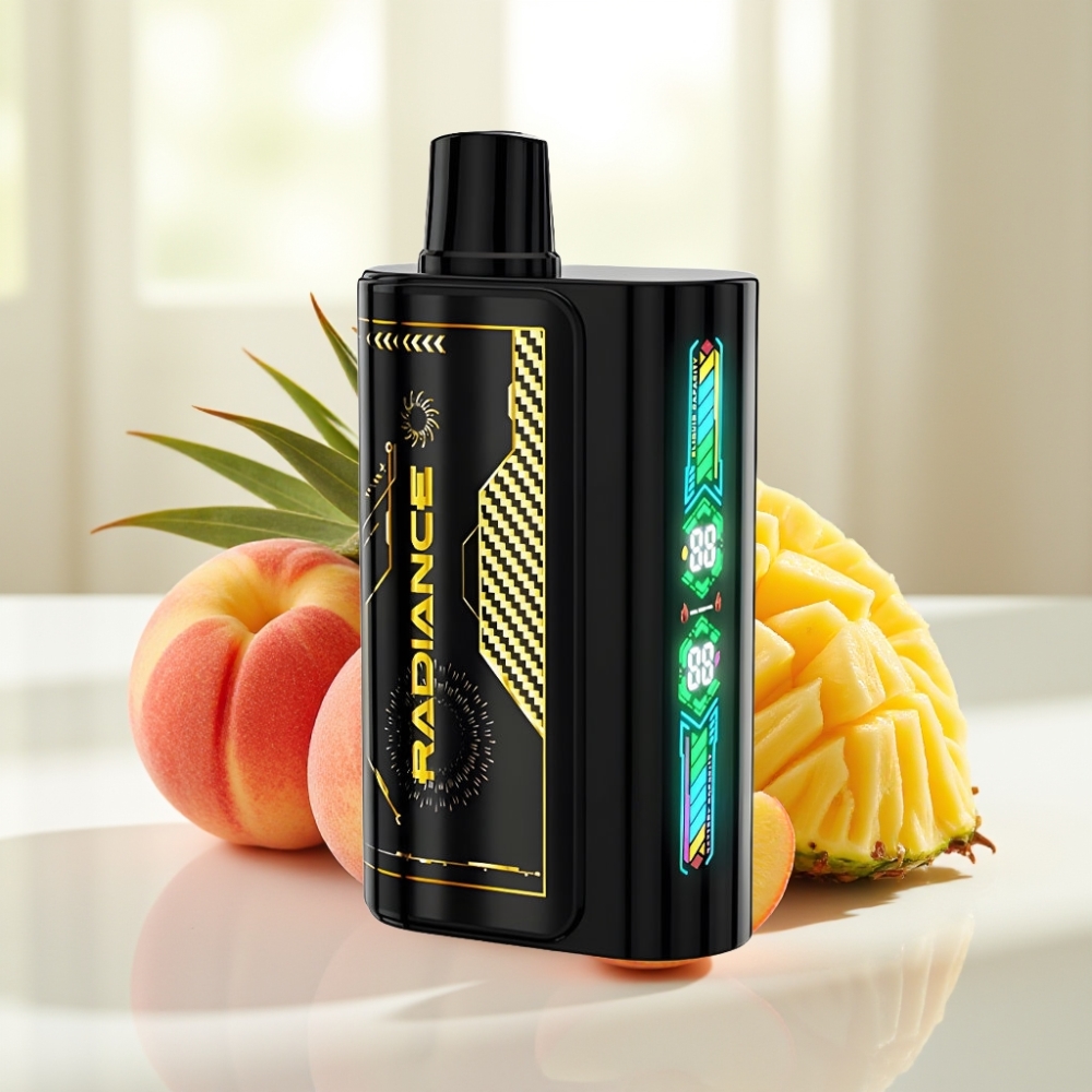 JNR Radiance 31000 Puffs Dual Mesh Coil Disposable Vape DURAZNO MANGO PIÑA