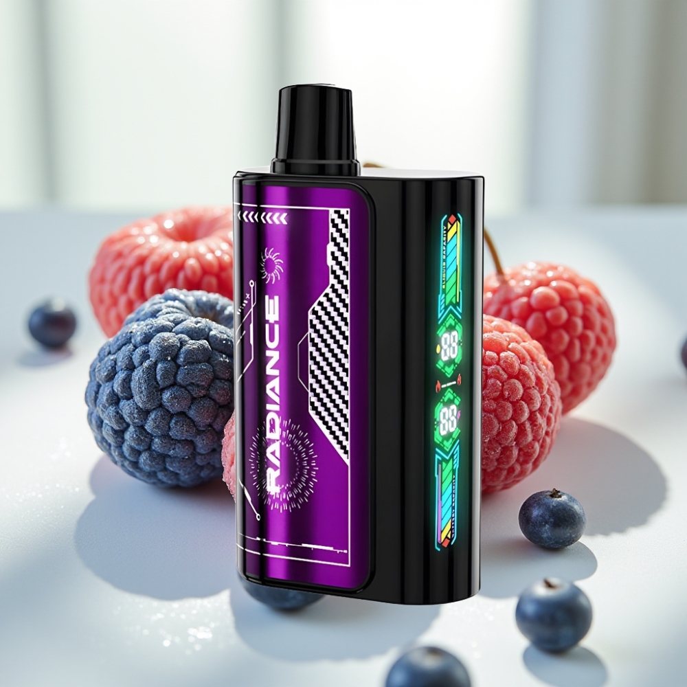 JNR Radiance 31000 Puffs Dual Mesh Coil Disposable Vape FRAMBUESA AZUL CEREZA