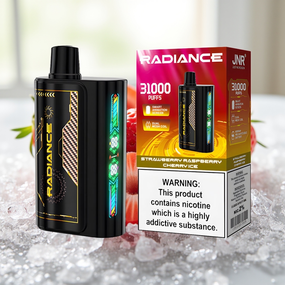 JNR Radiance Dual Mesh Coil 31000 Puffs FRESA FRAMBUESA CEREZA HIELO