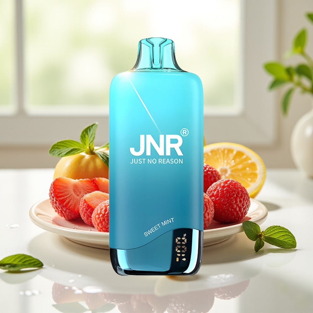 JNR Rainbow 10500 Puffs Disposable Vape Menta Dulce con 18ml y USB Type-C
