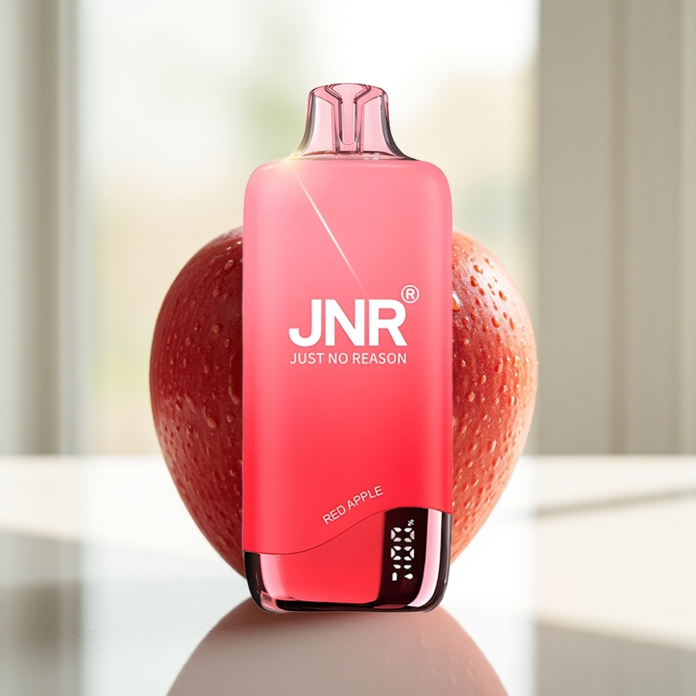 JNR Rainbow 10500 Puffs Manzana Roja 18ml e-Liquid Tank USB Type-C