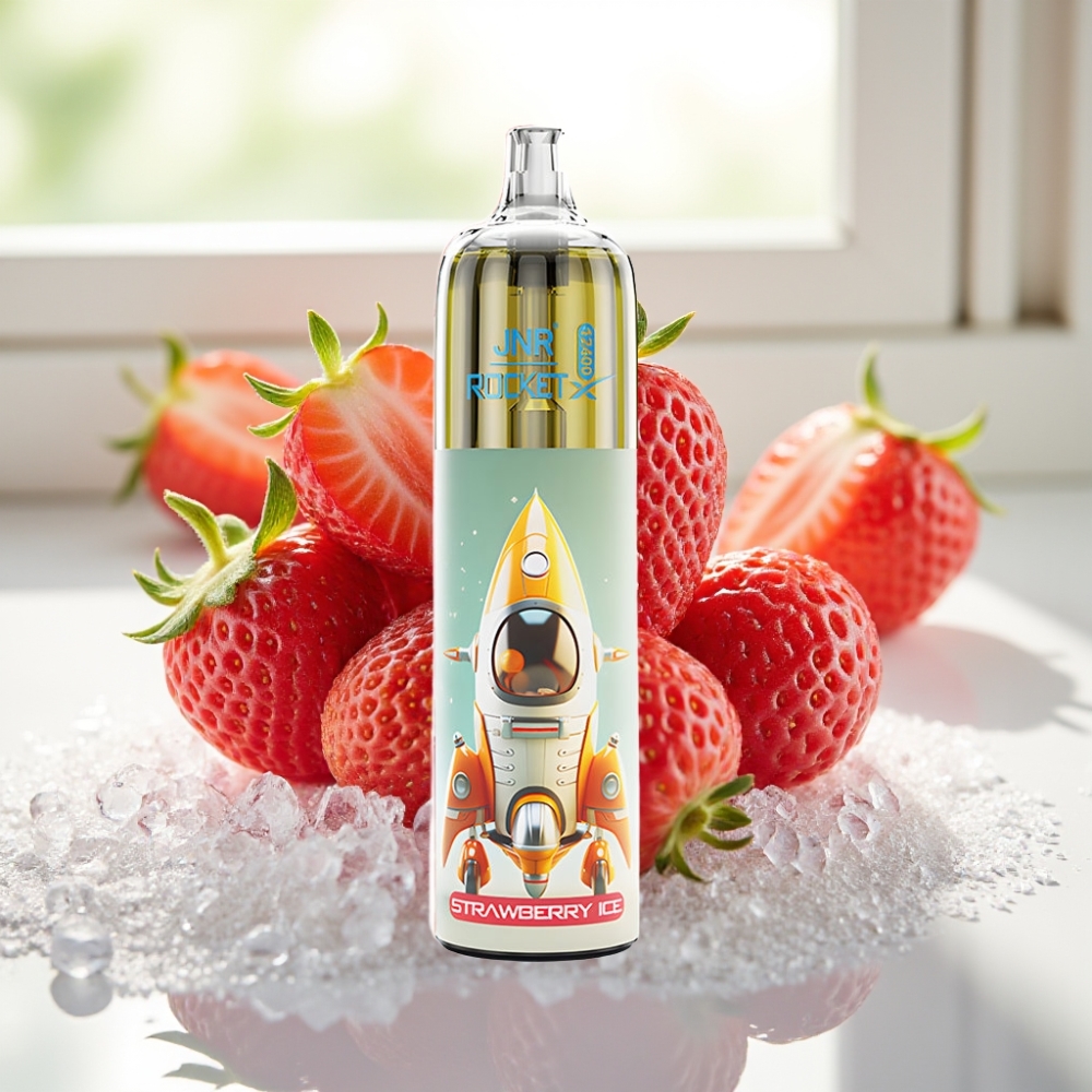 JNR Rocket-X 12400 Puffs Ajustable Fresa Helada RGB 25ml