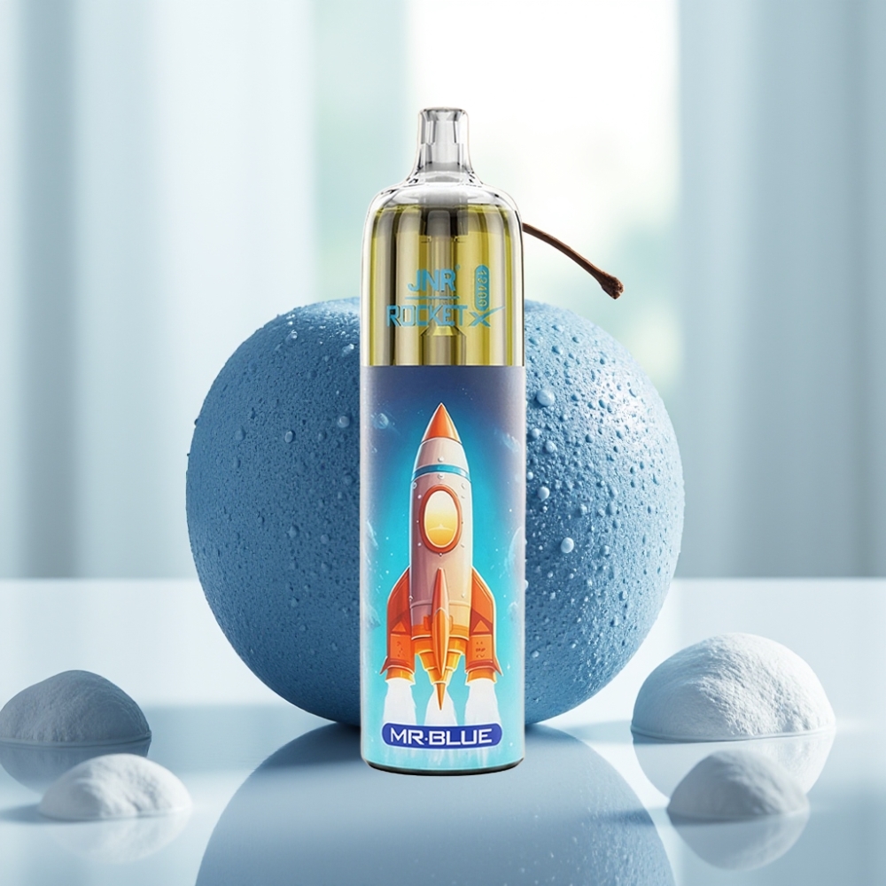 JNR Rocket-X 12400 Puffs Ajustable de Flujo RGB Sabor Azul Sr.