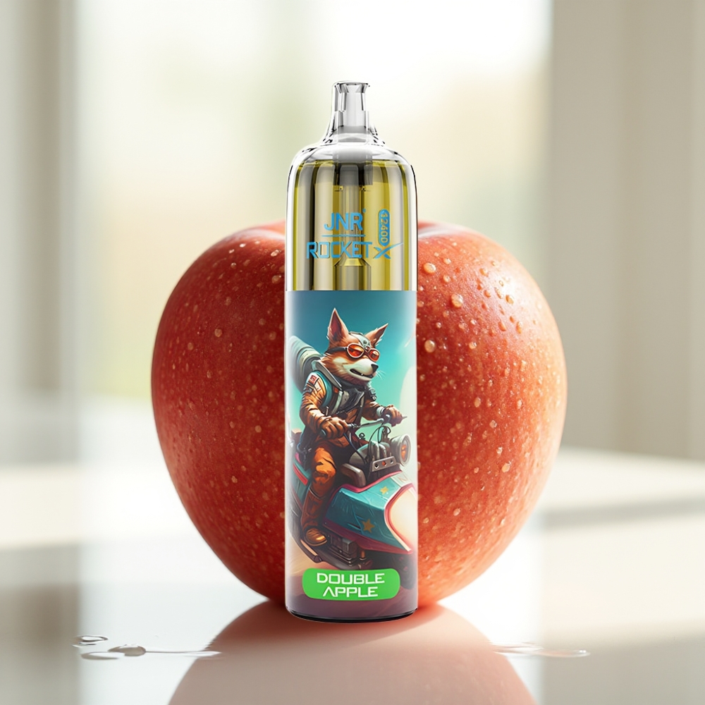 JNR Rocket-X 12400 Puffs Doble Manzana con RGB y Ajuste de Flujo de Aire