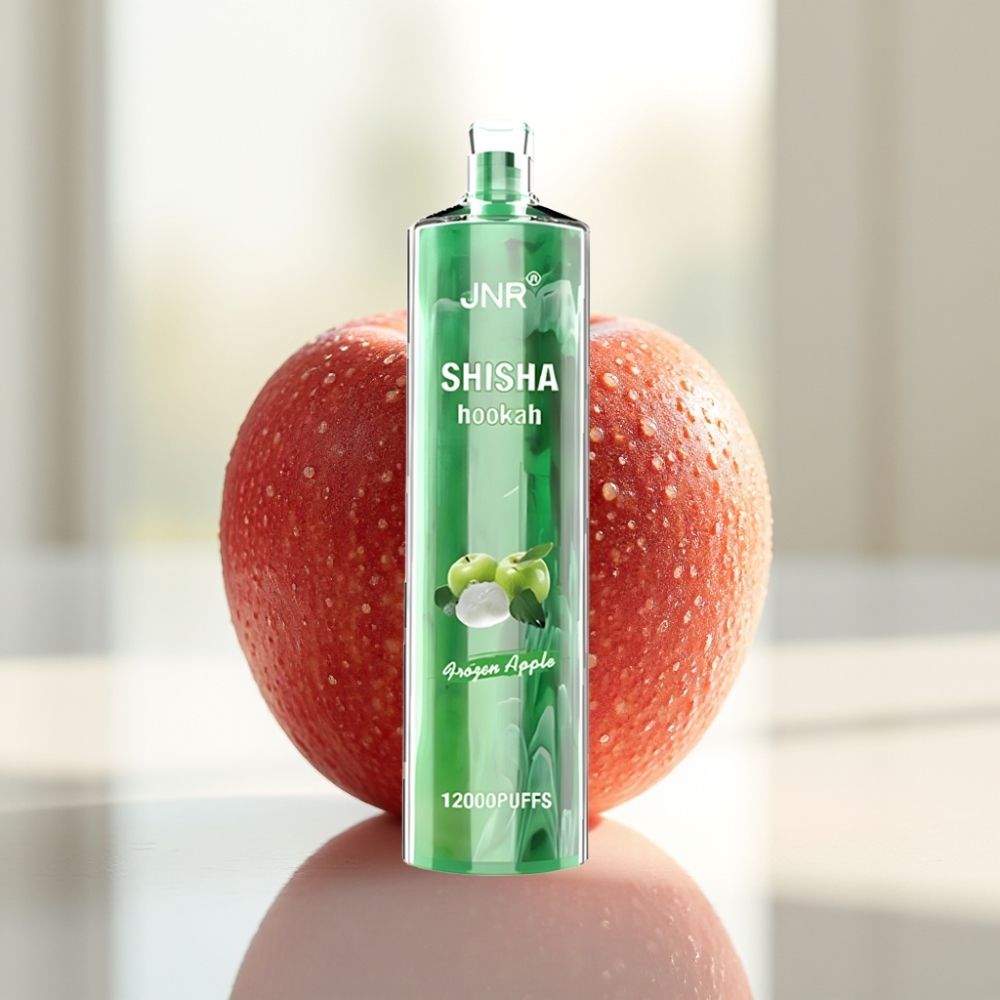 JNR Shisha Hookah 12000 Puffs Disposable Vape Manzana Helada 24ml 750mAh