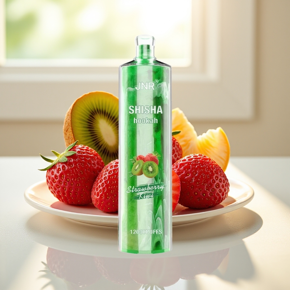 JNR Shisha Hookah 12000 Puffs Fresa Kiwi 24ml Mesh Coil