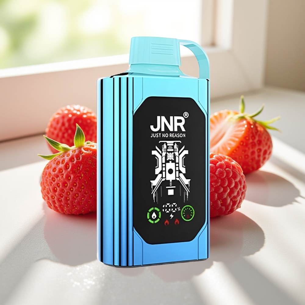 JNR Shisha Hookah Box 20500 Puffs Dispositivo Vape Fresa Frambuesa Caramelo HD Display 25ml