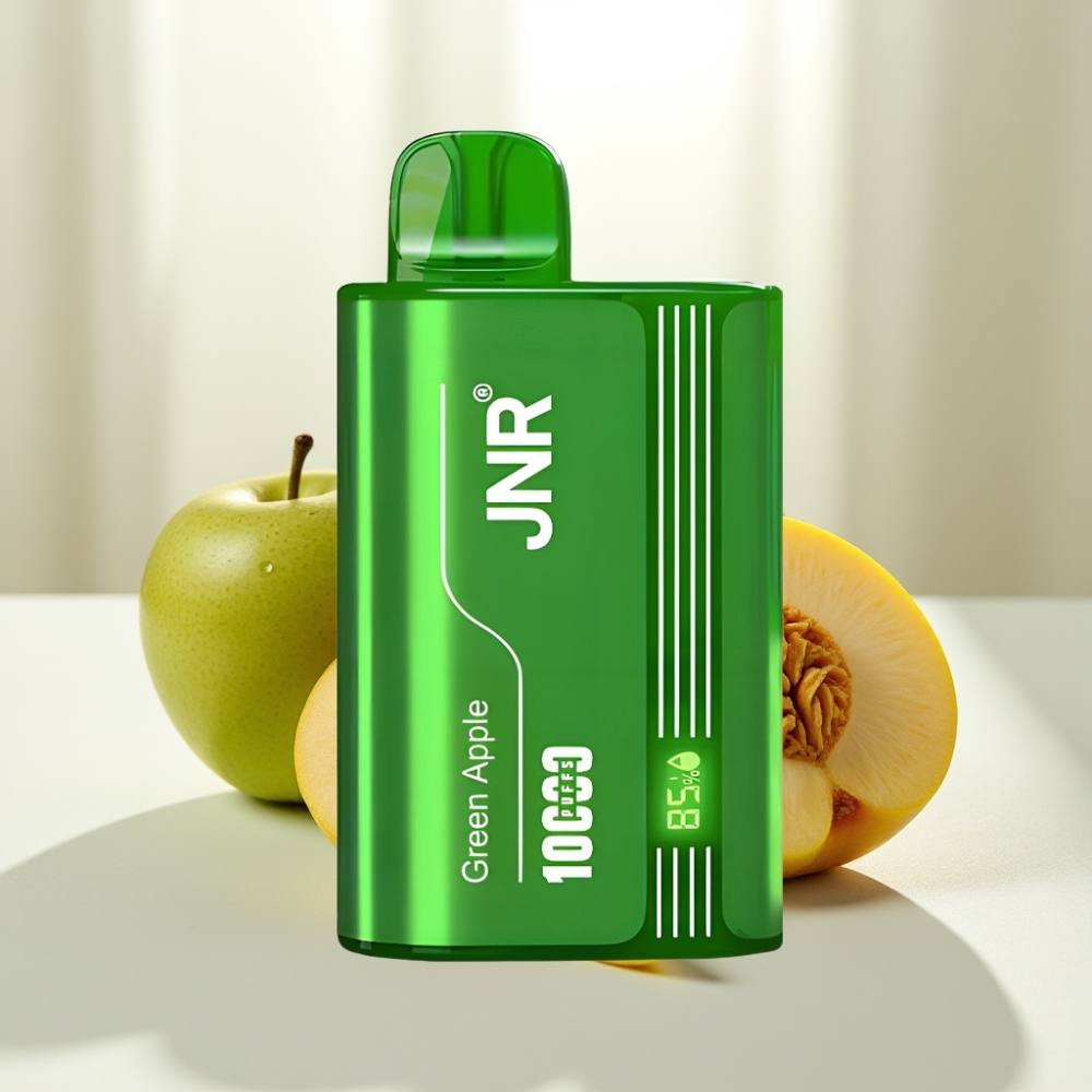 JNR Tank 10000 Puffs Manzana Verde Melocotón Pera con Pantalla Digital y Carga Rápida Type-C