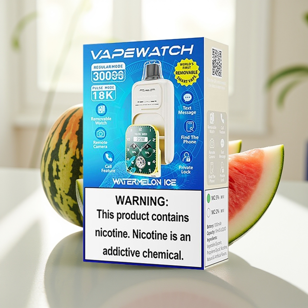 JNR VapeWatch 19mL 5% Sandía Helada Dual Mesh Coil vape por mayor Uruguay