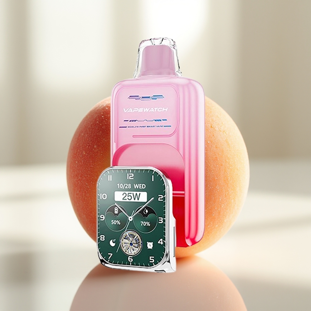 JNR VapeWatch 30000 Puffs Durazno de Georgia 19mL Dual Mesh Coil