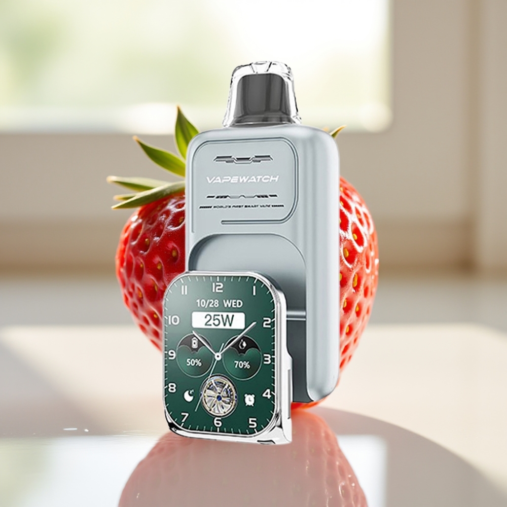 JNR VapeWatch 30000 Puffs Fresa Helada 19mL 5% Dual Mesh Coil