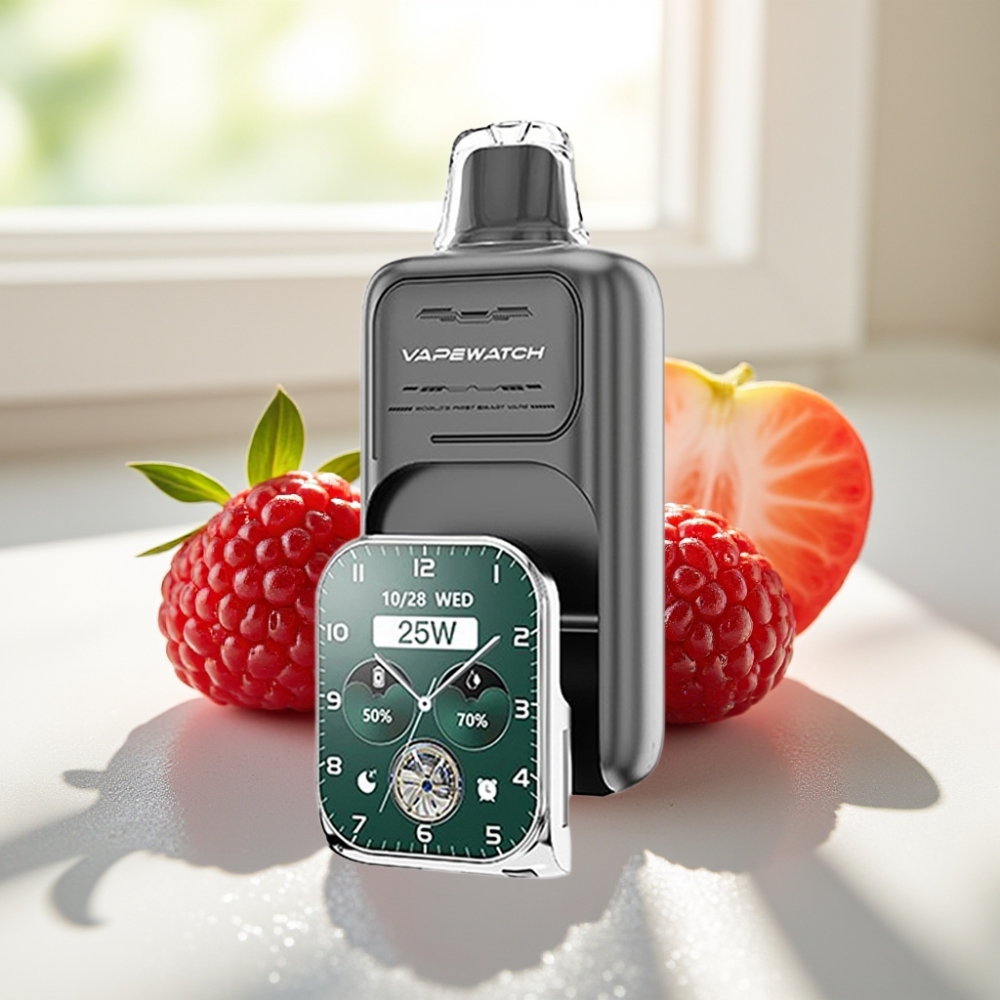 JNR VapeWatch 30000 Puffs Triple Bayas Batería 1000mAh Carga Rápida Type-C