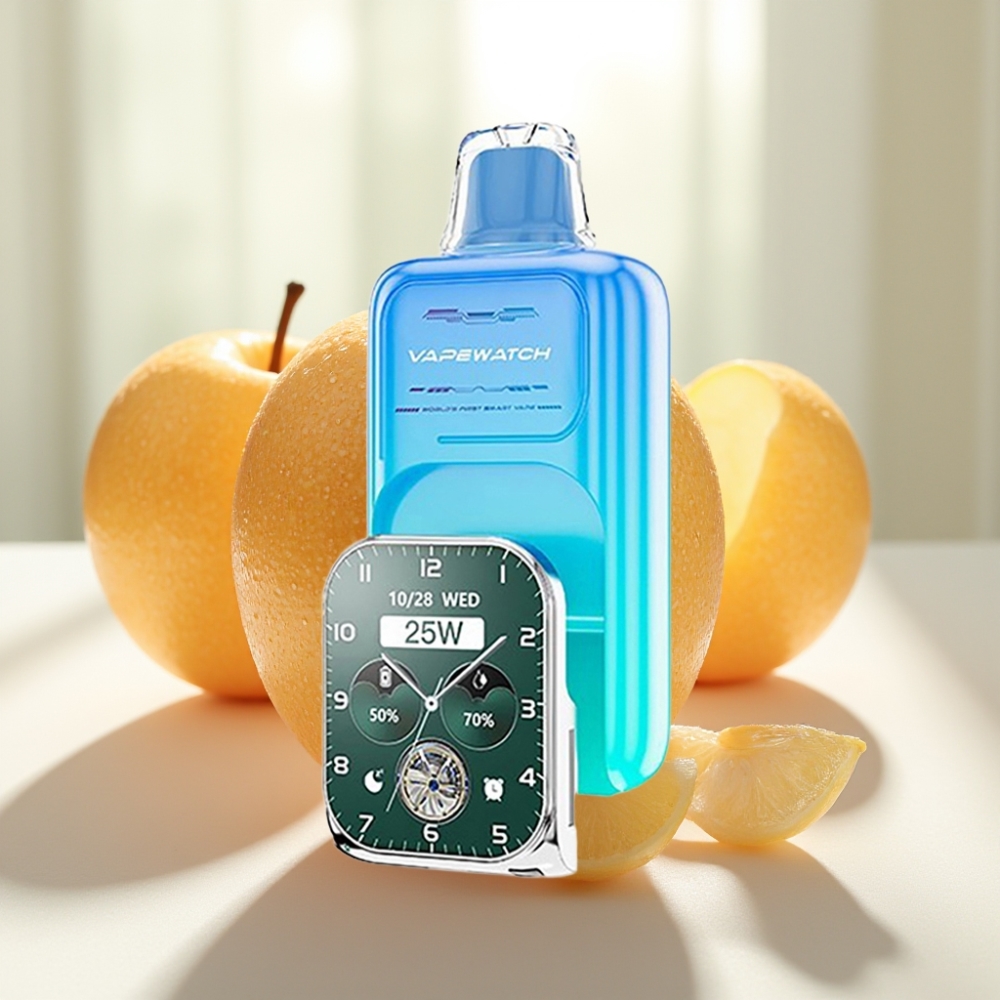 JNR VapeWatch Manzana Ácida Helada 30000 Puffs Dual Mesh Coil 19mL