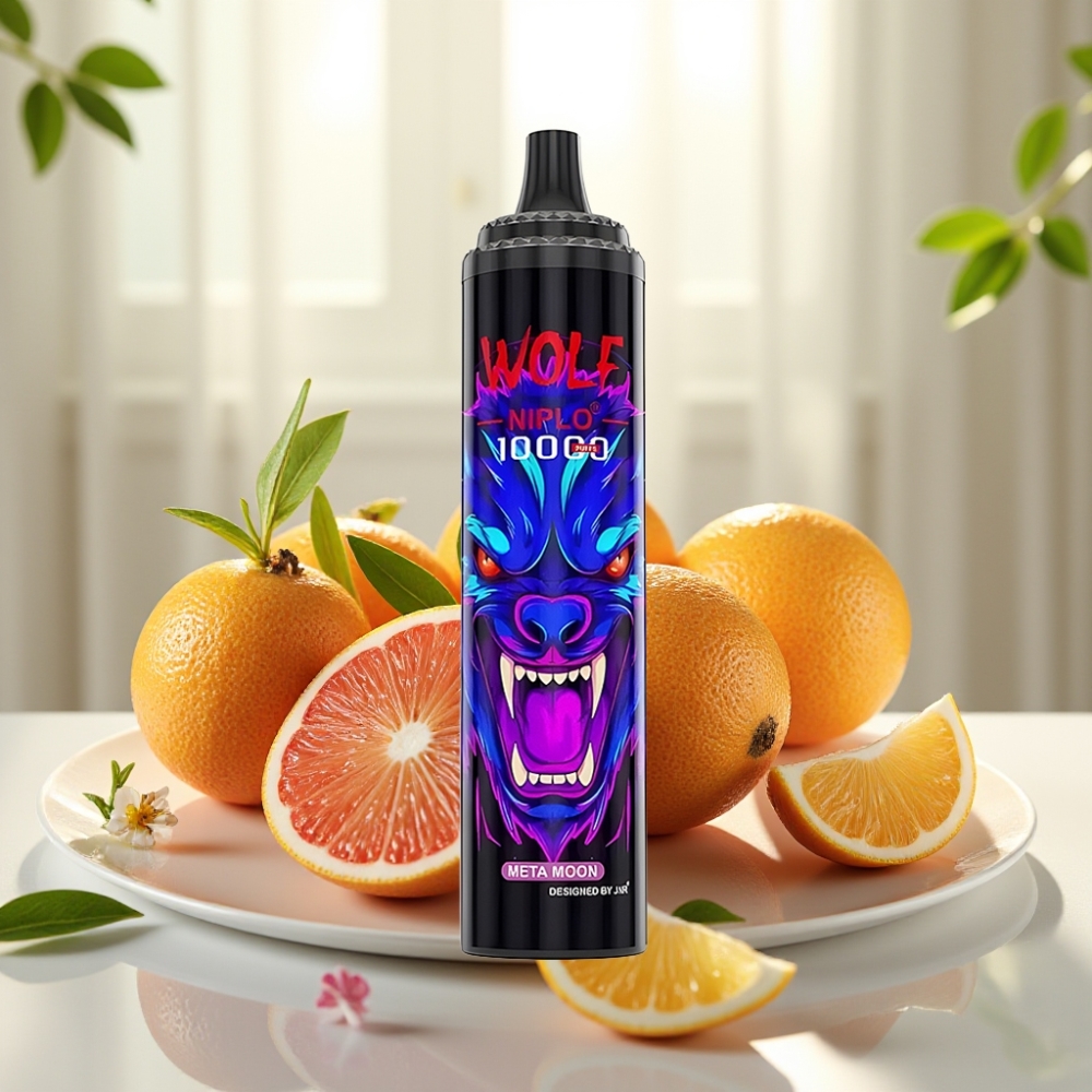 JNR Wolf Niplo 10000 Puffs 20ml Meta Luna Carga Rápida Type-C