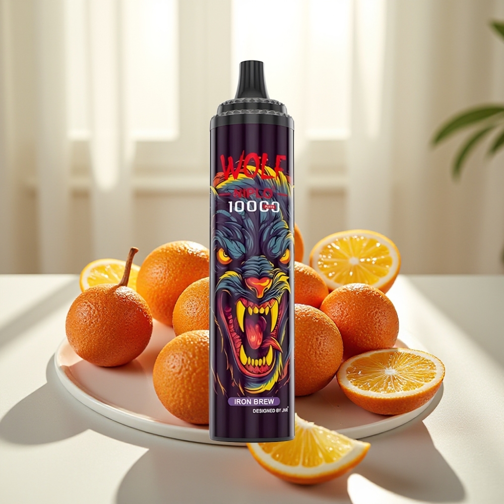 JNR Wolf Niplo 10000 Puffs Disposable Vape Brew de Hierro 20ml Type-C