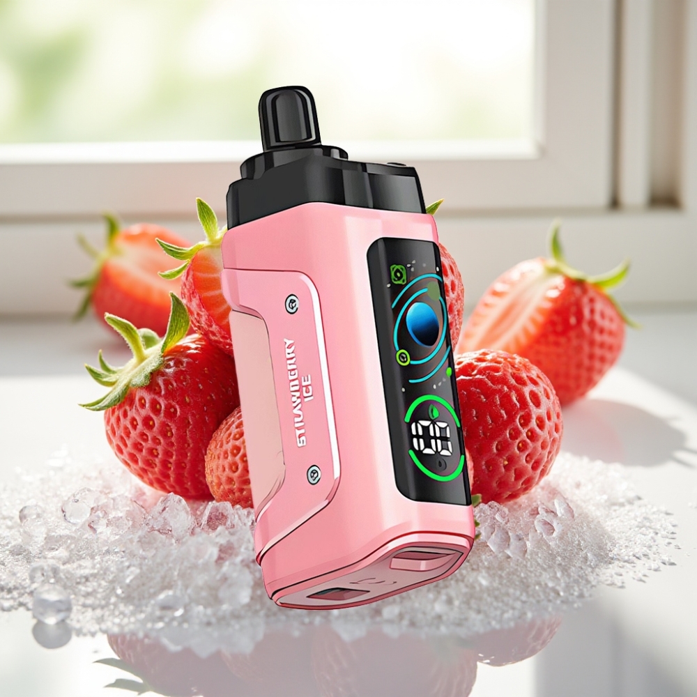 Razz Bar 45000 Puffs Disposable Vape Fresa Helada con Batería 650 mAh y Tipo-C Recargable