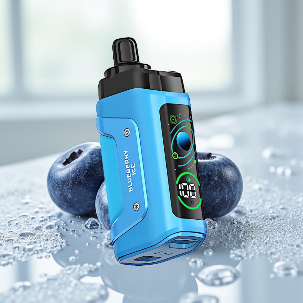 Razz Bar 45000 Puffs Disposable Vape Helado de Arándano con 1.0 Ohm Mesh Coil y Tipo-C Recargable