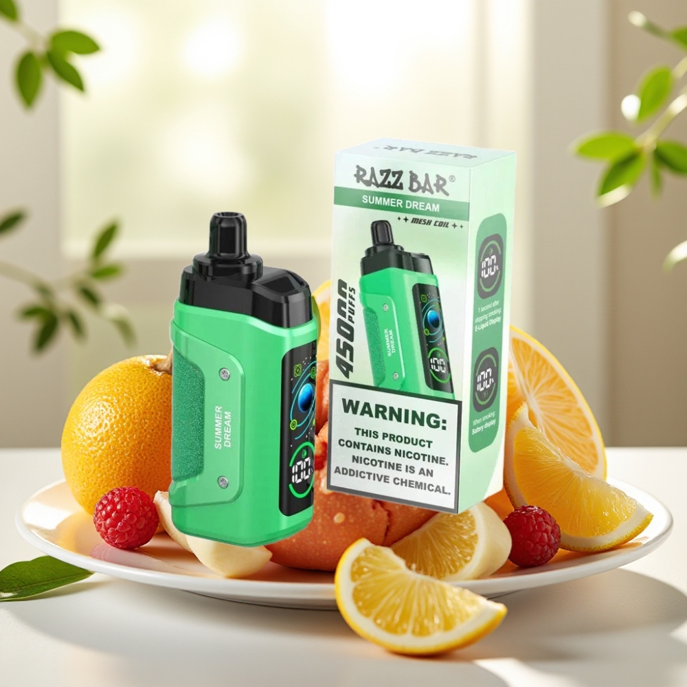 Razz Bar 45000 Puffs Disposable Vape Sueño de Verano Tipo-C Recargable 650mAh