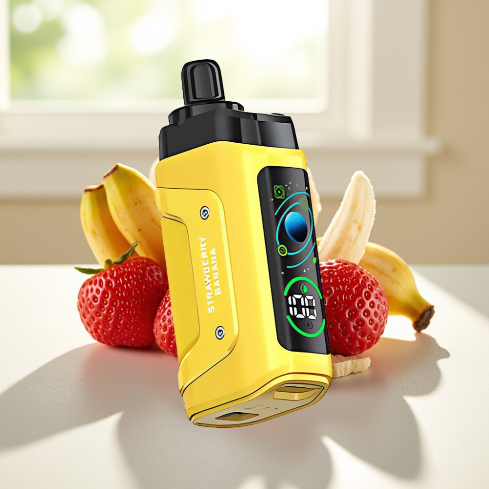 Razz Bar 45000 Puffs Fresa Plátano Tipo-C Recargable Aire Ajustable