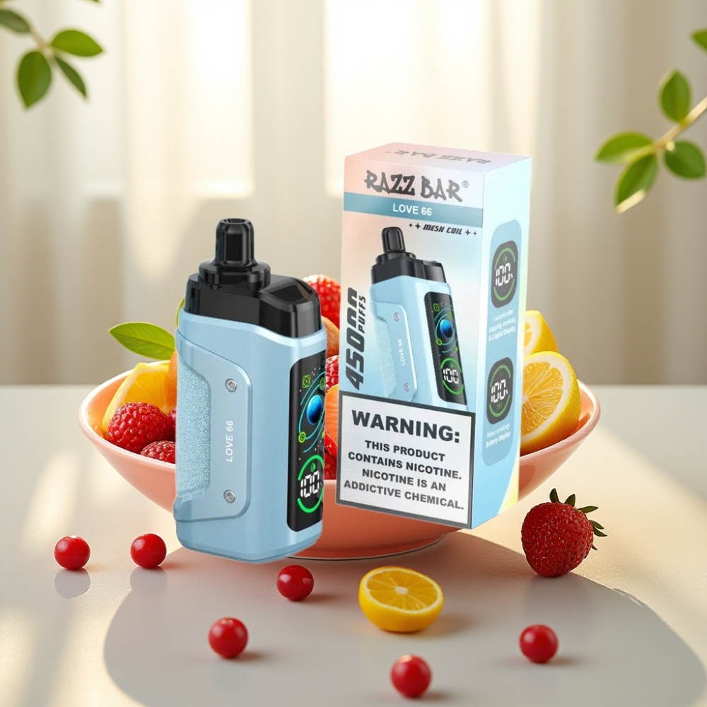 Razz Bar Disposable Vape Amor 66 45000 Puffs 1.0 Ohm Mesh Coil